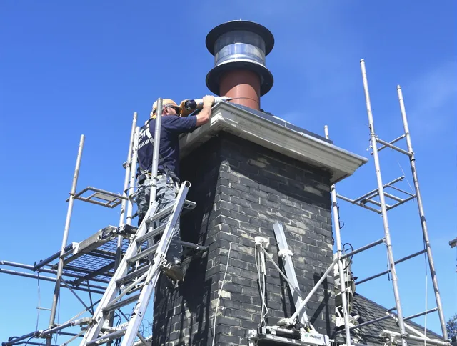 Sturdy chimney crown finished by Wilton Chimney Sweep in Wilton, CT