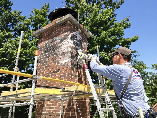 Structural chimney repair by Wilton Chimney Sweep in Wilton, CT