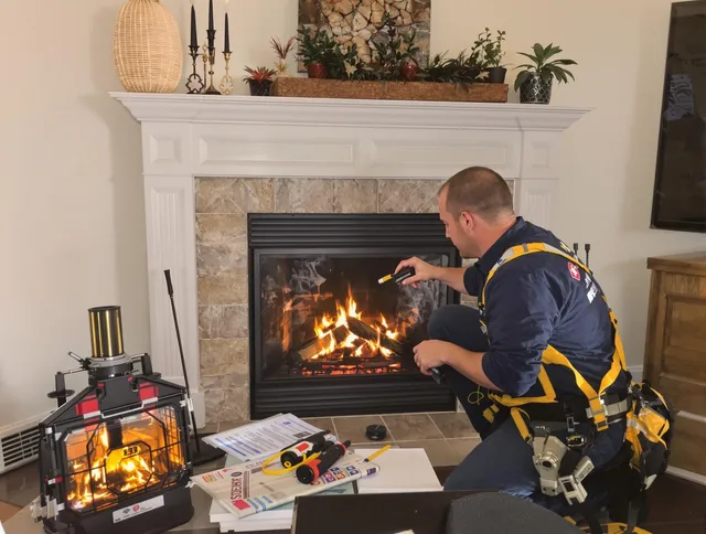 Safety-focused fireplace inspection by Wilton Chimney Sweep in Wilton, CT